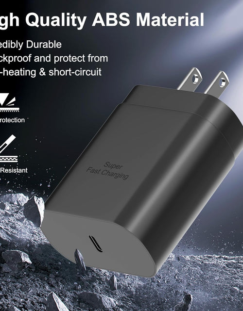 Load image into Gallery viewer, Samsung USB-C Super Fast Charging Power Adapter,25W PD Charger Block for Samsung Galaxy S23 Ultra/S23/S23+/S22/S22 Ultra/S22+/Note 20/S20/S21/S10, Galaxy Tab S7/S8(2 Pack)
